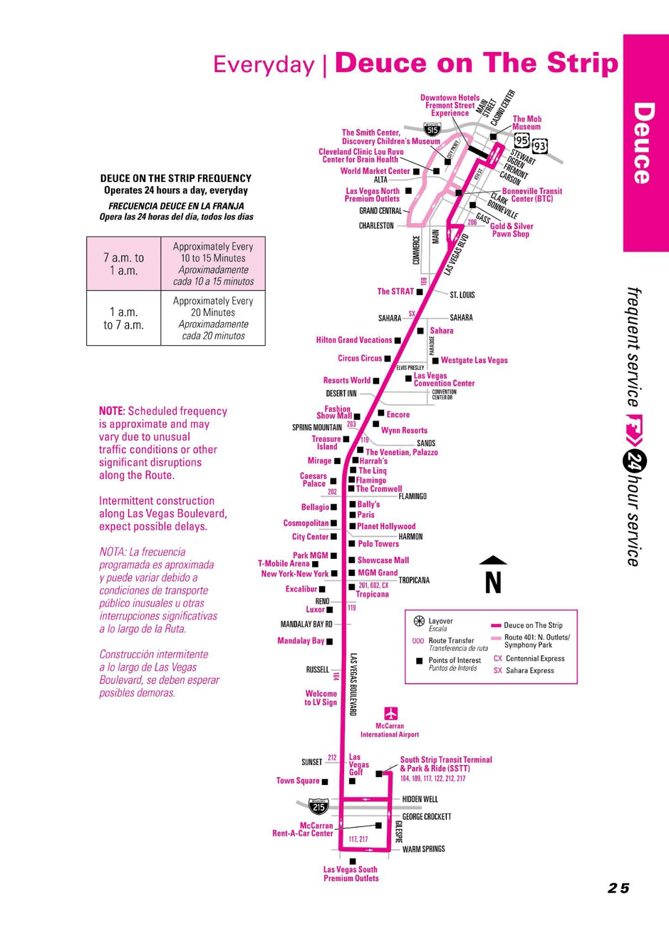 Deuce Bus Routes Map