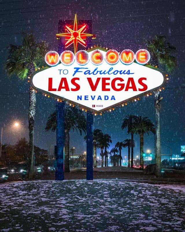 las vegas snow