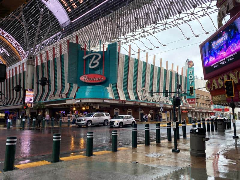 The Hotel Apache and Binions Gambling Hall