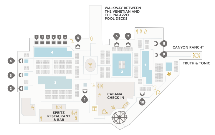 The Venetian Pool Map