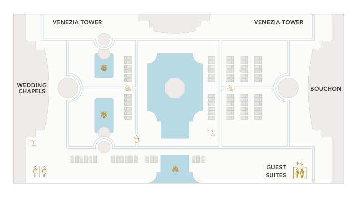 The Venezia Pool Deck Map