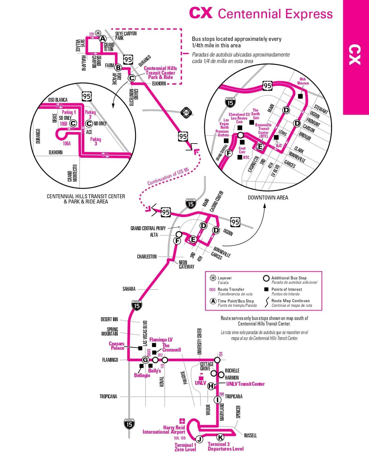 CX Bus Las Vegas: Centennial Express Schedules & Prices